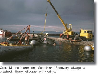 Recovering A Crashed Helicopter from the Water